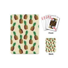 Pineapple Wallpaper Pattern Playing Cards (mini)  by Nexatart