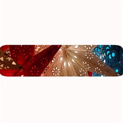 Poinsettia Red Blue White Large Bar Mats