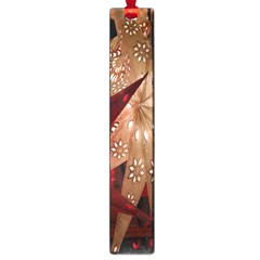 Poinsettia Red Blue White Large Book Marks
