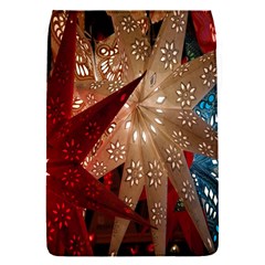 Poinsettia Red Blue White Flap Covers (s) 