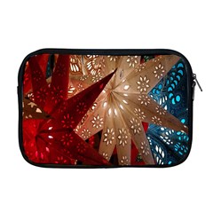 Poinsettia Red Blue White Apple MacBook Pro 17  Zipper Case