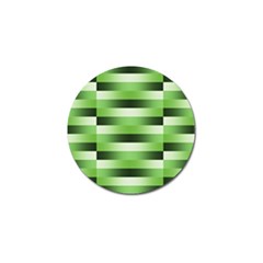 Pinstripes Green Shapes Shades Golf Ball Marker (10 Pack)