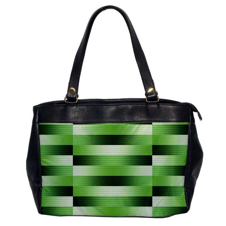 Pinstripes Green Shapes Shades Office Handbags