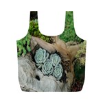 Plant Succulent Plants Flower Wood Full Print Recycle Bags (M)  Back