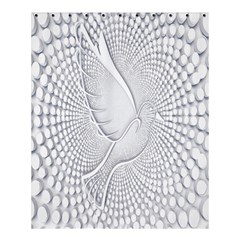 Points Circle Dove Harmony Pattern Shower Curtain 60  X 72  (medium)  by Nexatart