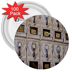 Post Office Old Vintage Building 3  Buttons (100 Pack) 