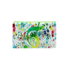 Points Circle Music Pattern Cosmetic Bag (xs)