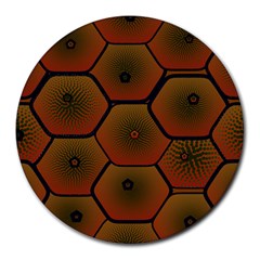 Psychedelic Pattern Round Mousepads