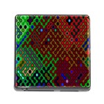 Psychedelic Abstract Swirl Memory Card Reader (Square) Front