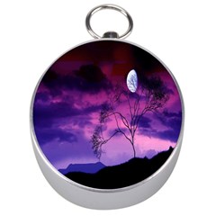 Purple Sky Silver Compasses