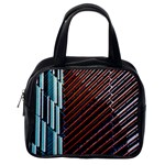 Red And Black High Rise Building Classic Handbags (One Side) Front