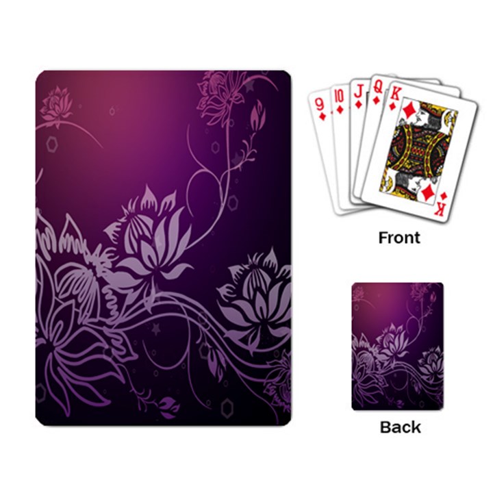 Purple Lotus Playing Card