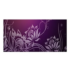 Purple Lotus Satin Shawl