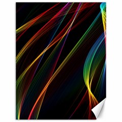 Rainbow Ribbons Canvas 12  X 16   by Nexatart