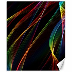 Rainbow Ribbons Canvas 20  X 24   by Nexatart
