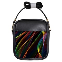 Rainbow Ribbons Girls Sling Bags by Nexatart