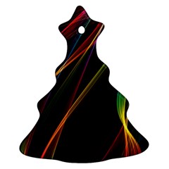 Rainbow Ribbons Ornament (christmas Tree) 