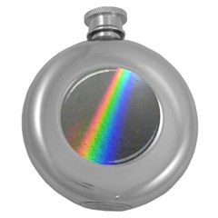 Rainbow Color Spectrum Solar Mirror Round Hip Flask (5 Oz) by Nexatart