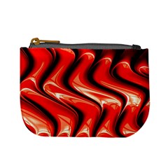 Red Fractal  Mathematics Abstact Mini Coin Purses by Nexatart