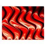 Red Fractal  Mathematics Abstact Double Sided Flano Blanket (Large)  80 x60  Blanket Front