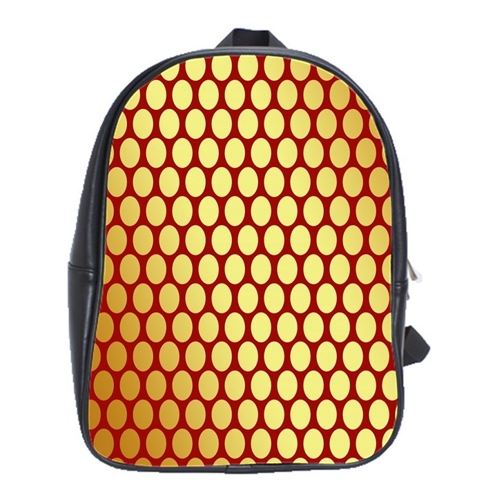 Red And Gold Effect Backing Paper School Bags(Large) 