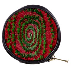 Red Green Swirl Twirl Colorful Mini Makeup Bags