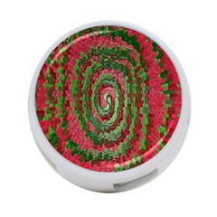 Red Green Swirl Twirl Colorful 4-port Usb Hub (one Side)