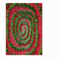 Red Green Swirl Twirl Colorful Large Garden Flag (two Sides) by Nexatart