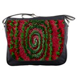 Red Green Swirl Twirl Colorful Messenger Bags Front