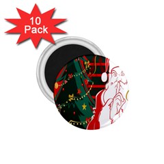 Santa Clause Xmas 1 75  Magnets (10 Pack)  by Nexatart