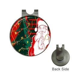 Santa Clause Xmas Hat Clips With Golf Markers by Nexatart