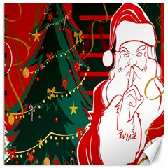 Santa Clause Xmas Canvas 12  X 12   by Nexatart