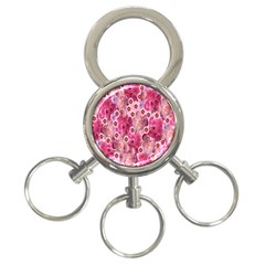 Roses Flowers Rose Blooms Nature 3-Ring Key Chains