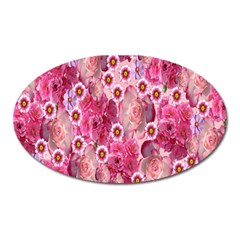 Roses Flowers Rose Blooms Nature Oval Magnet