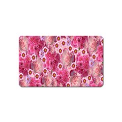 Roses Flowers Rose Blooms Nature Magnet (Name Card)