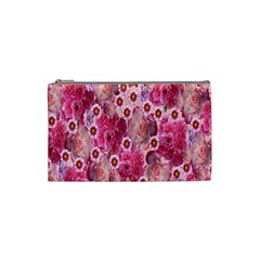 Roses Flowers Rose Blooms Nature Cosmetic Bag (Small) 