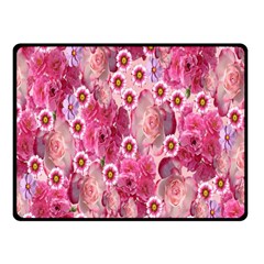 Roses Flowers Rose Blooms Nature Fleece Blanket (Small)