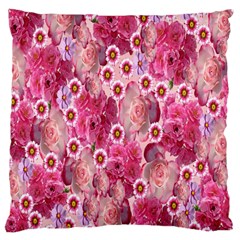 Roses Flowers Rose Blooms Nature Large Cushion Case (Two Sides)