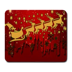 Santa Christmas Claus Winter Large Mousepads by Nexatart