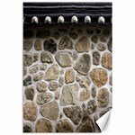 Roof Tile Damme Wall Stone Canvas 12  x 18   11.88 x17.36  Canvas - 1