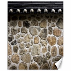 Roof Tile Damme Wall Stone Canvas 16  X 20   by Nexatart