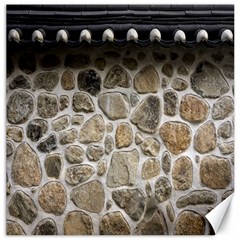 Roof Tile Damme Wall Stone Canvas 20  X 20   by Nexatart