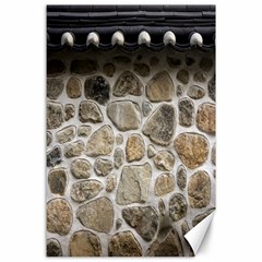 Roof Tile Damme Wall Stone Canvas 24  X 36  by Nexatart