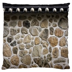 Roof Tile Damme Wall Stone Large Cushion Case (one Side) by Nexatart