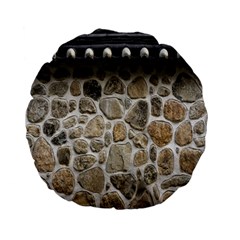 Roof Tile Damme Wall Stone Standard 15  Premium Flano Round Cushions by Nexatart