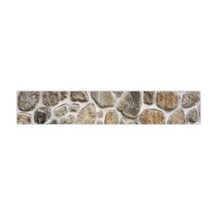 Roof Tile Damme Wall Stone Flano Scarf (mini) by Nexatart