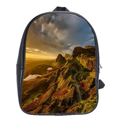 Scotland Landscape Scenic Mountains School Bags(large)  by Nexatart
