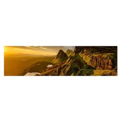 Scotland Landscape Scenic Mountains Satin Scarf (oblong) by Nexatart