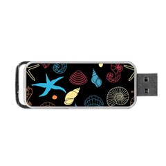 Seahorse Starfish Seashell Shell Portable Usb Flash (one Side)