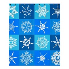 Seamless Blue Snowflake Pattern Shower Curtain 60  X 72  (medium)  by Nexatart